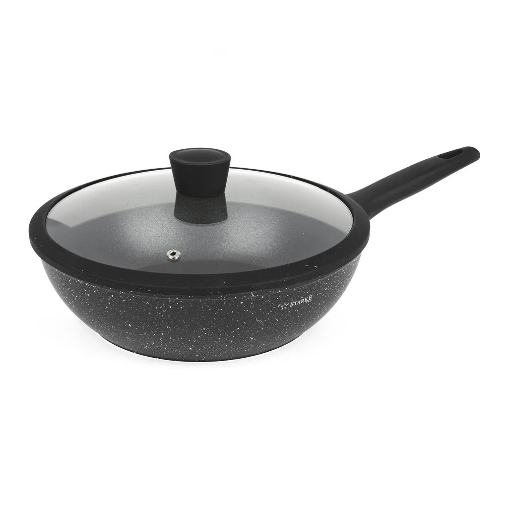 Wok s pokrievkou SIRIUS 28 cm