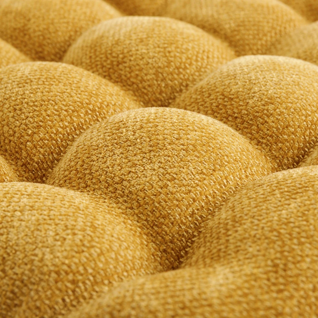 Musztardowe siedzisko na krzesło