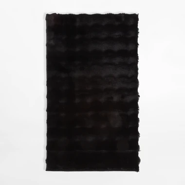 Moderný koberec MODESTO, čierny, 60x100 cm