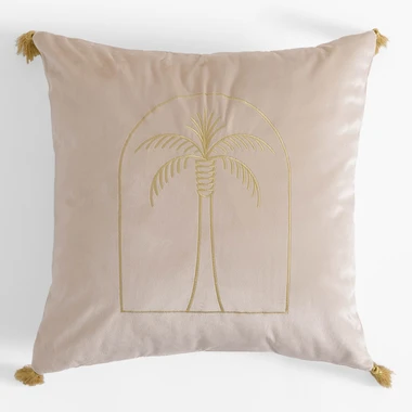 Dekoračná obliečka na vankúš v prírodnej farbe DJERBA 45x45 cm