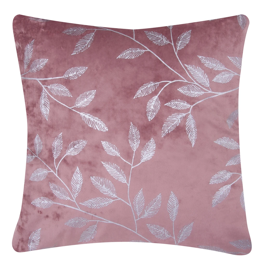 Dekoratívna obliečka na vankúš zamatová tmavoružová MIRAGE 45x45 cm