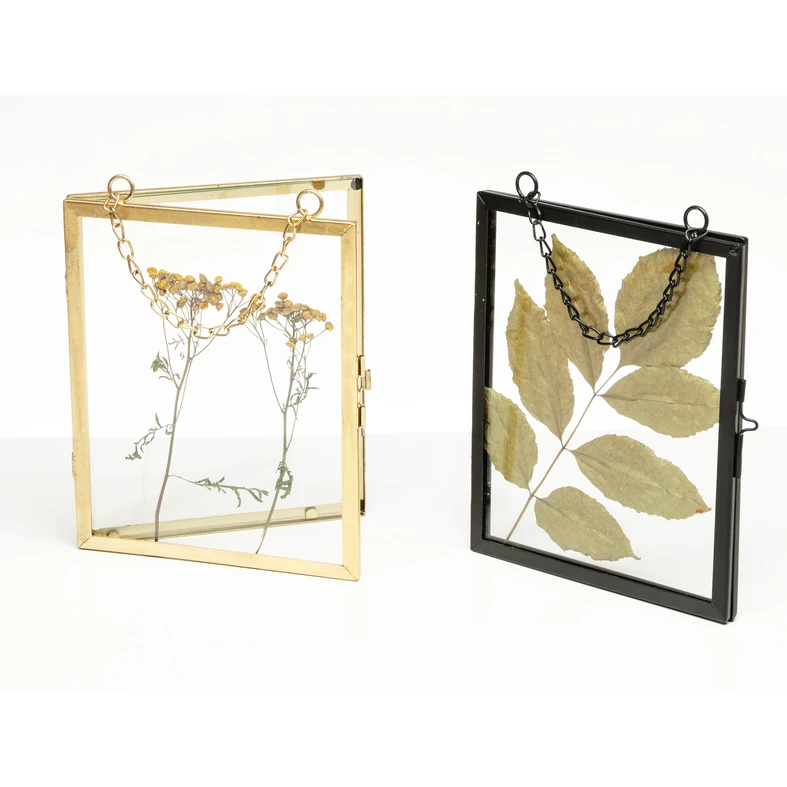 Skladací zlatý fotorámik 16 x 21 cm
