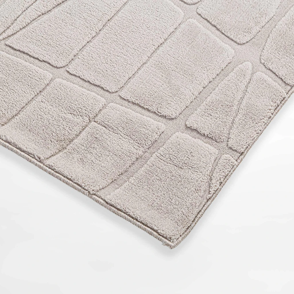 Geometrický koberec ACTION, béžový, 120x160 cm