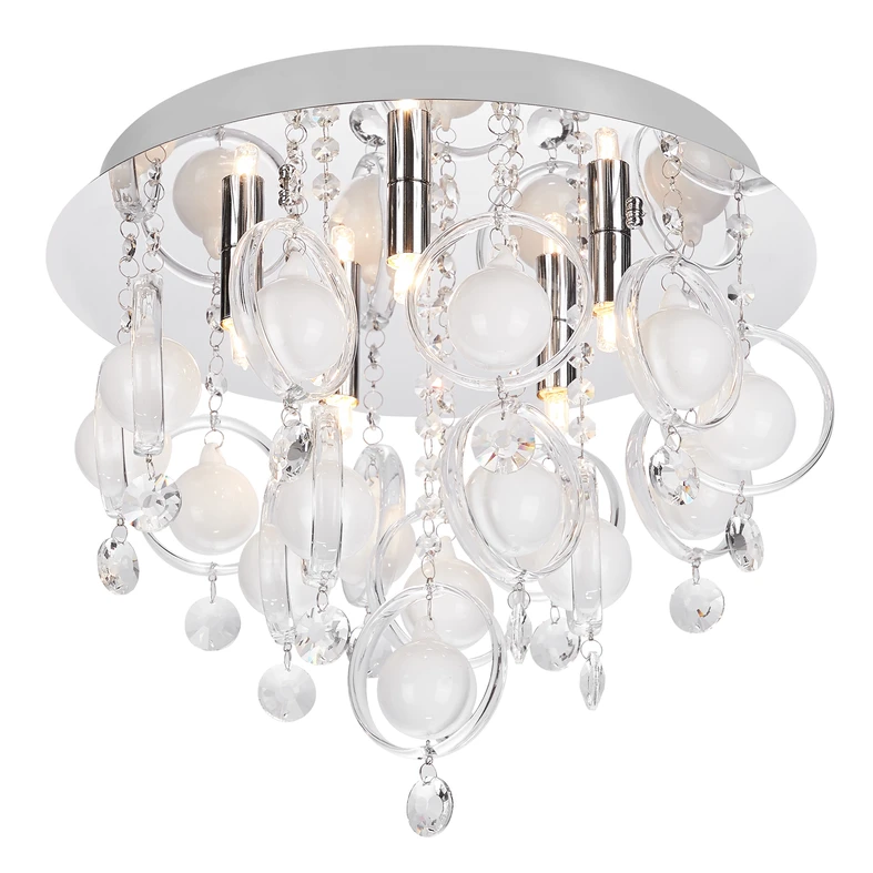 Stropné svietidlo chrómované 5xG9 GRESSA