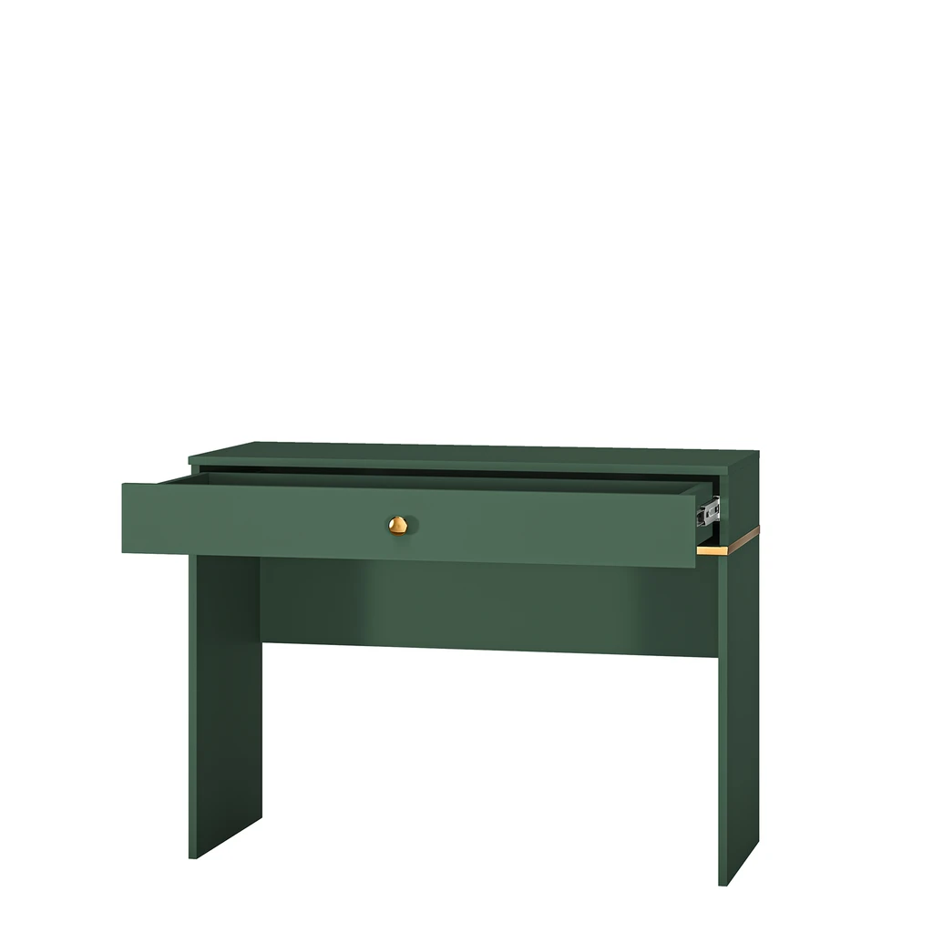 Zelený toaletný stolík so zásuvkou FOREST