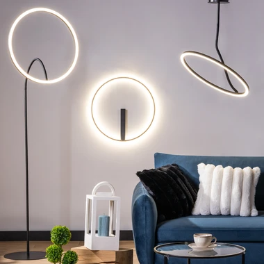 Stropné LED svietidlo CORIT čierne 42,5 cm