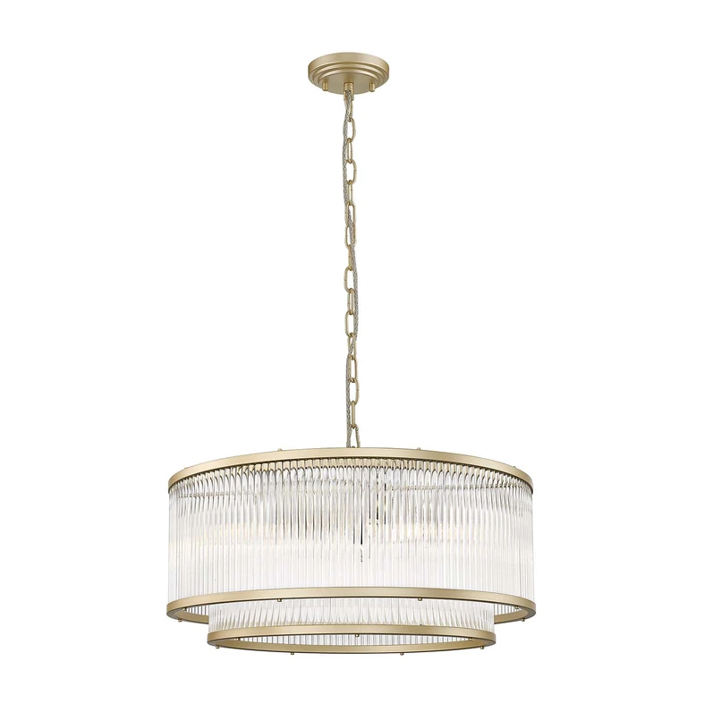 Luster na reťazi zlatý 6xE14 SERGIO P0528-06H-V6AC