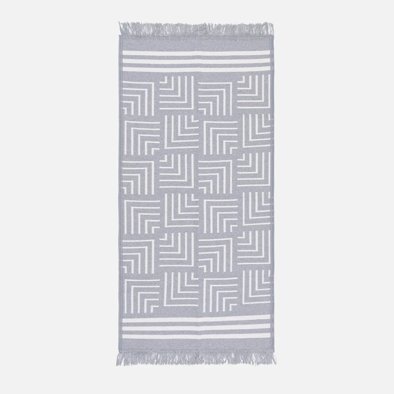 Geometrický koberec v sivej farbe ALBORG 50x80 cm