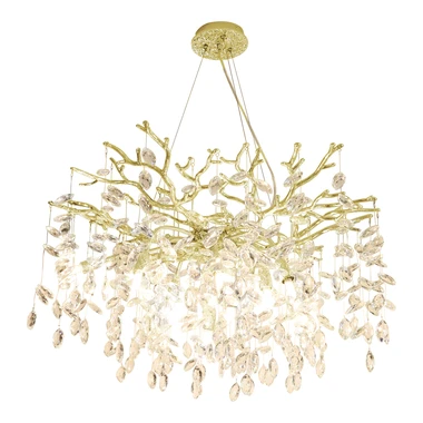 Zlaté závesné svietidlo CINDY