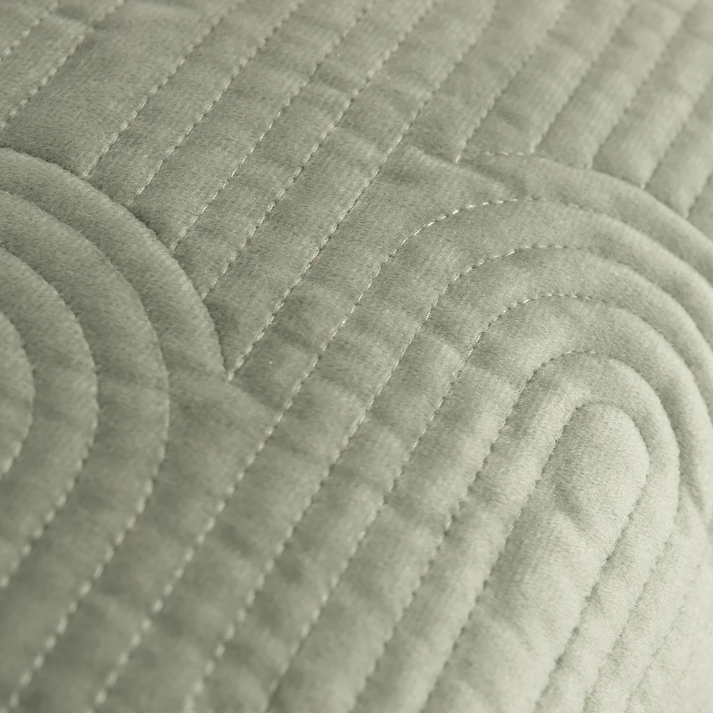 Geometrická velúrová obliečka na vankúš zelená JONES 45x45 cm