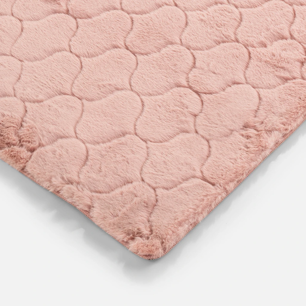 Koberec SENTEZ RABBIT do predsiene, ružový 80x150 cm, mix