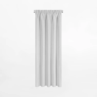 Záves na páske v striebornej farbe SUZAN 135x270 cm