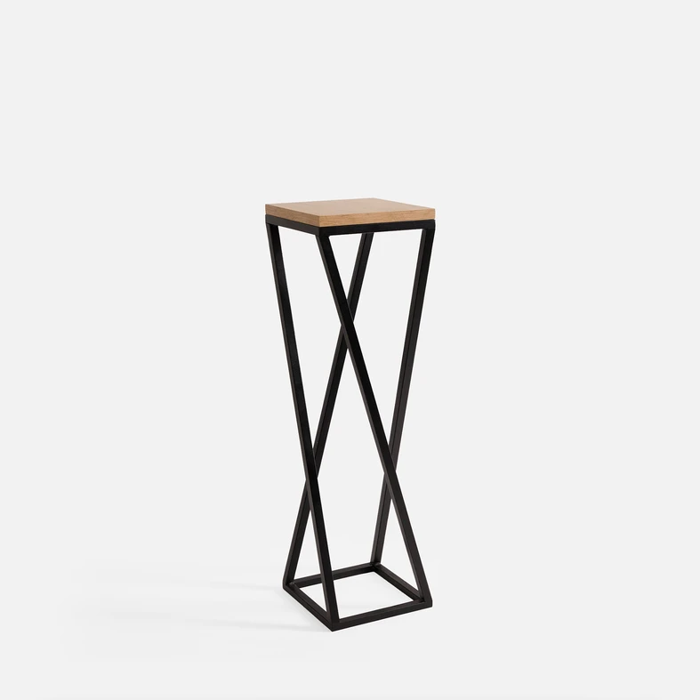 Loftový stojan na kvety, čierny dub LESCAR XS 47 cm