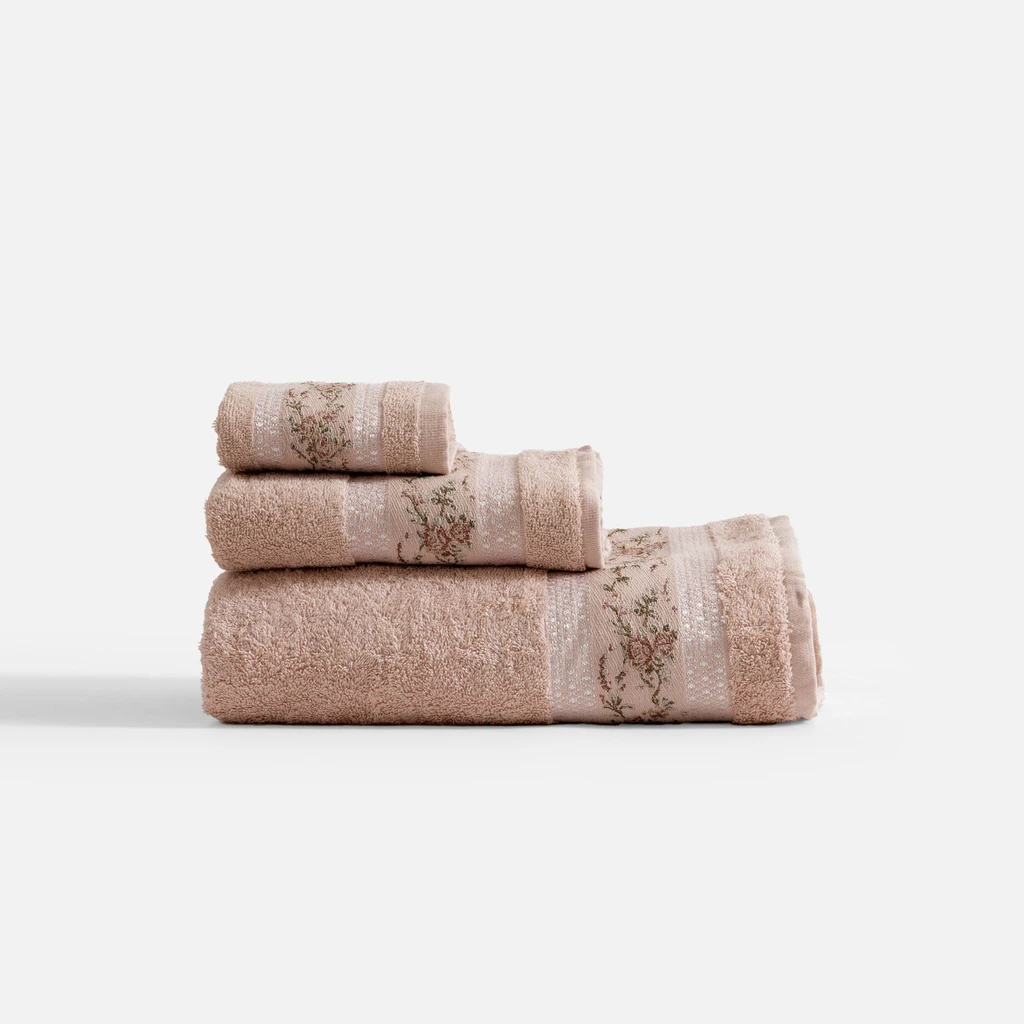 Bavlnený uterák v púdrovo ružovej farbe PROVENCE 50x90 cm