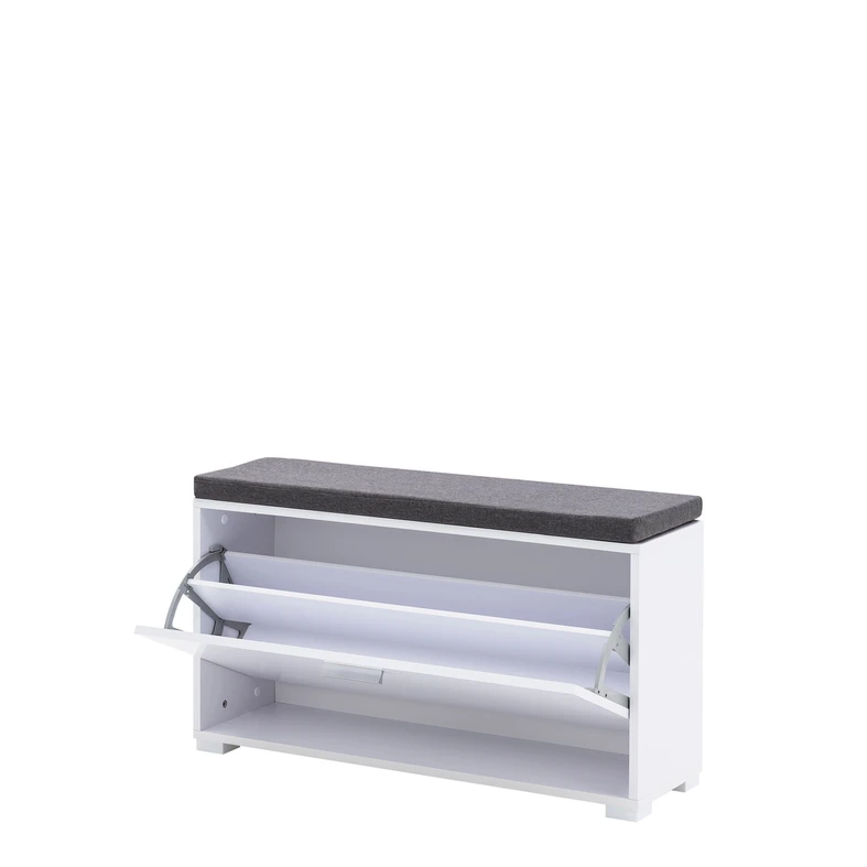 Skrinka na obuv so sedadlom 1K BIELA