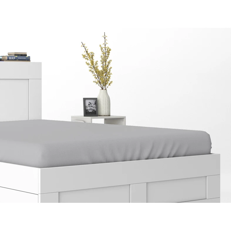 Bavlnené prestieradlo PURE s gumičkou, svetlosivé 220x200 cm