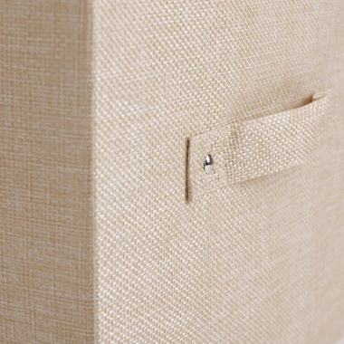 Skladací box s vekom v béžovej farbe 28x28x28 cm
