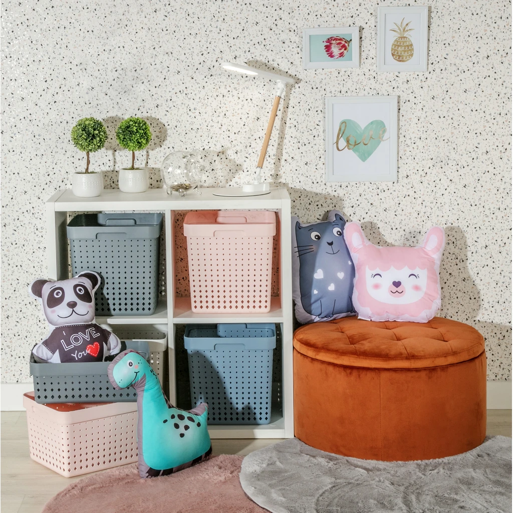 Ružový košík SEOUL XL