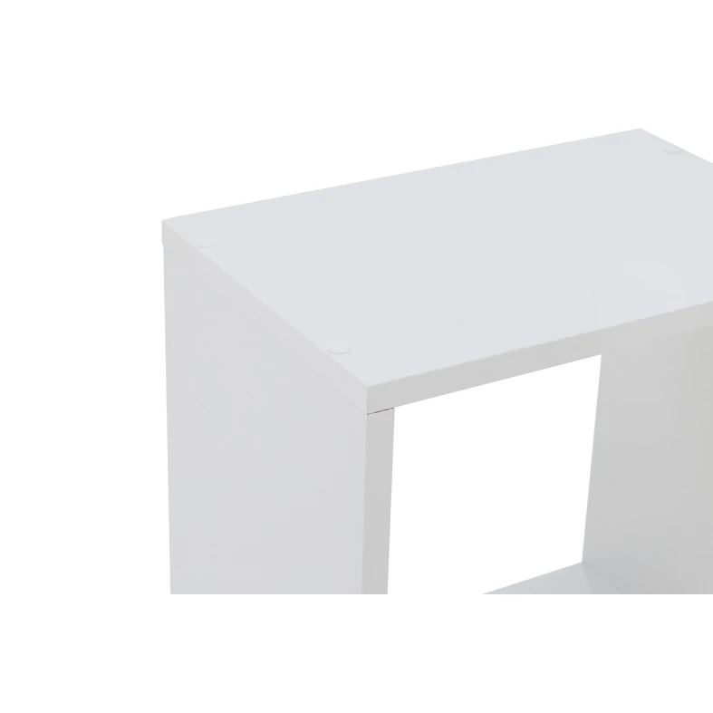 Štvorcová biela polica TRIO