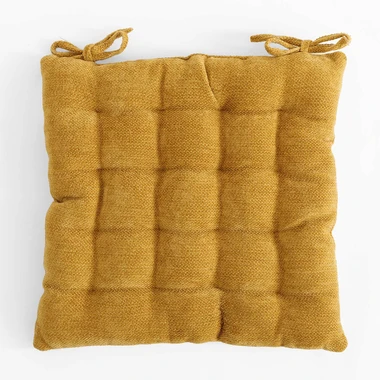 Podsedák na stoličku horčicový DALLAS 40x40 cm