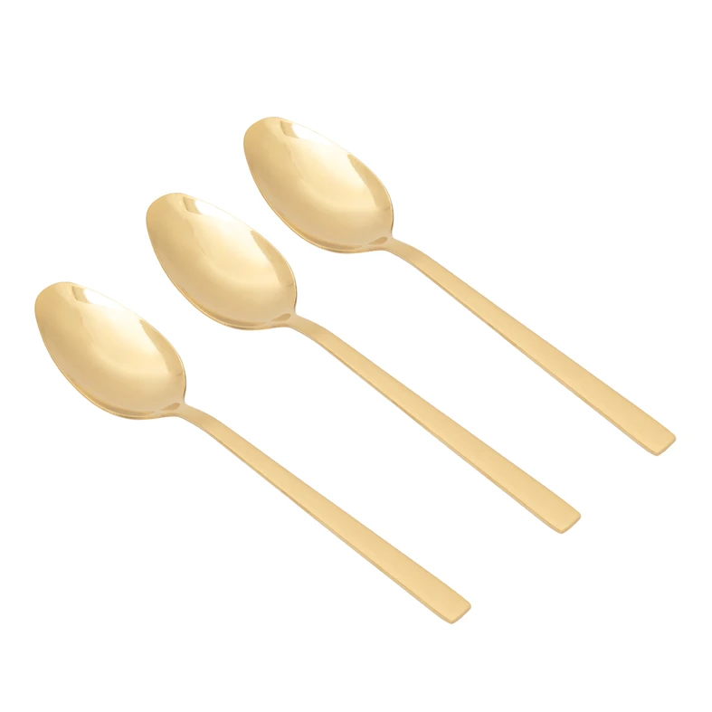 Čajové lyžičky PIANO GOLD, sada 3 ks