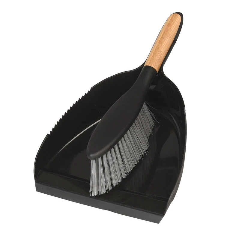 Zámetač a lopatka čierne BAMBUS