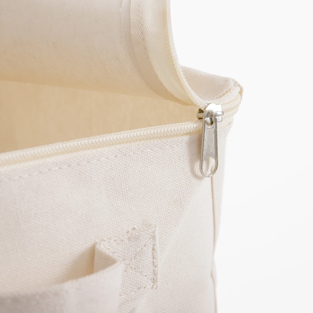 Pojemnik do przechowywania z uchwytami z zamkiem błyskawicznym