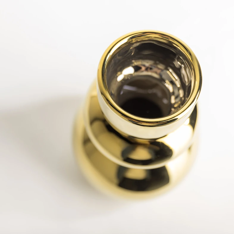 Moderná váza zlatá 25 cm