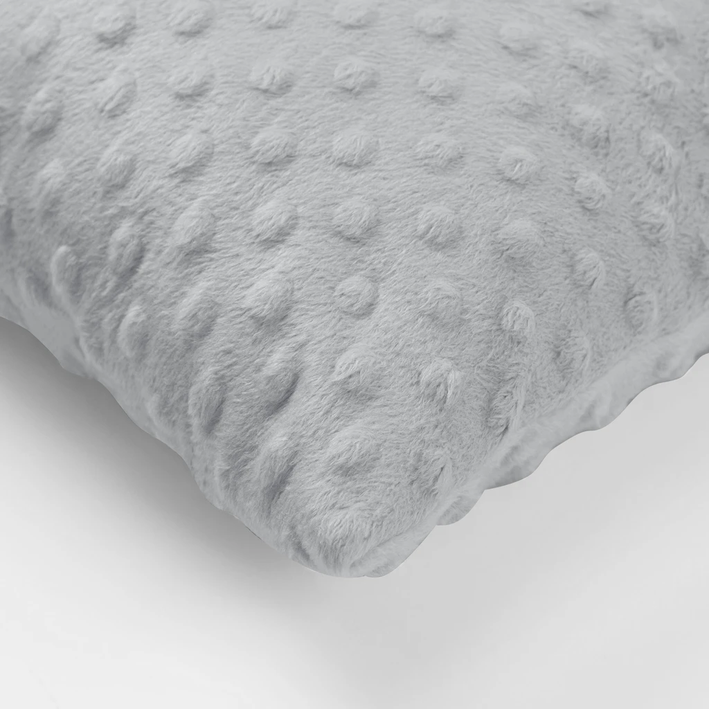 Vankúš minky sivý MILA 30 x 50 cm