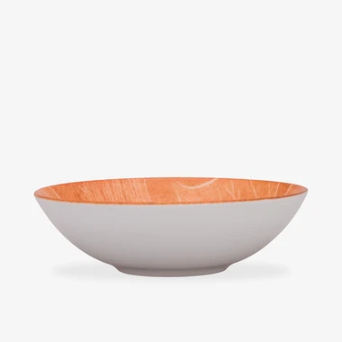 Porcelánová šalátová misa ŠTYRI ROČNÉ OBDOBIA oranžová 17,5 cm