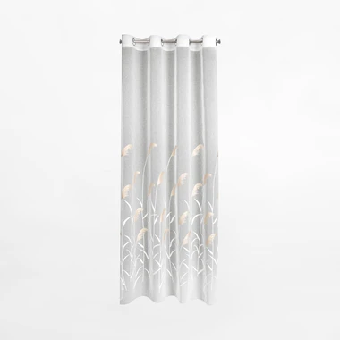 Záclona na priechodkách v krémovej a béžovej farbe ABBIE 140x250 cm