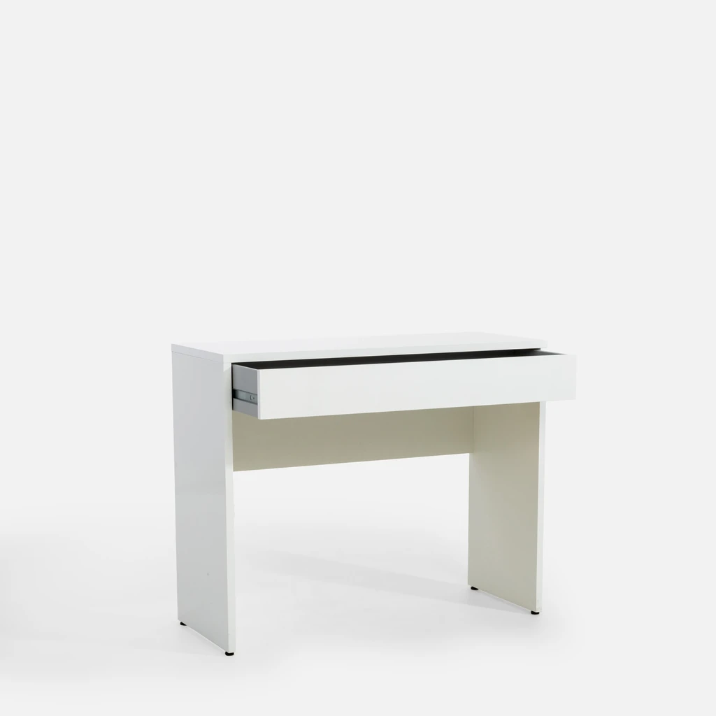 Konzola so zásuvkou ESPRESSO biela lesklá