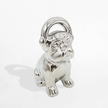 Dekoratívna strieborná figúrka PES 17 cm