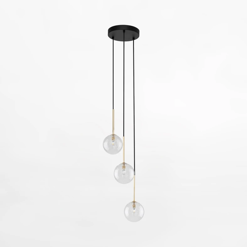 Lampa NILOS posiada oprawę dla 3 żarówki typu G9 o mocy maksymalnej 8W.