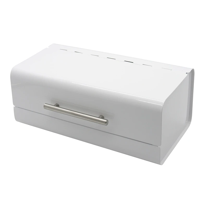 Chlebník kovový biely 36 x 22 x 14 cm