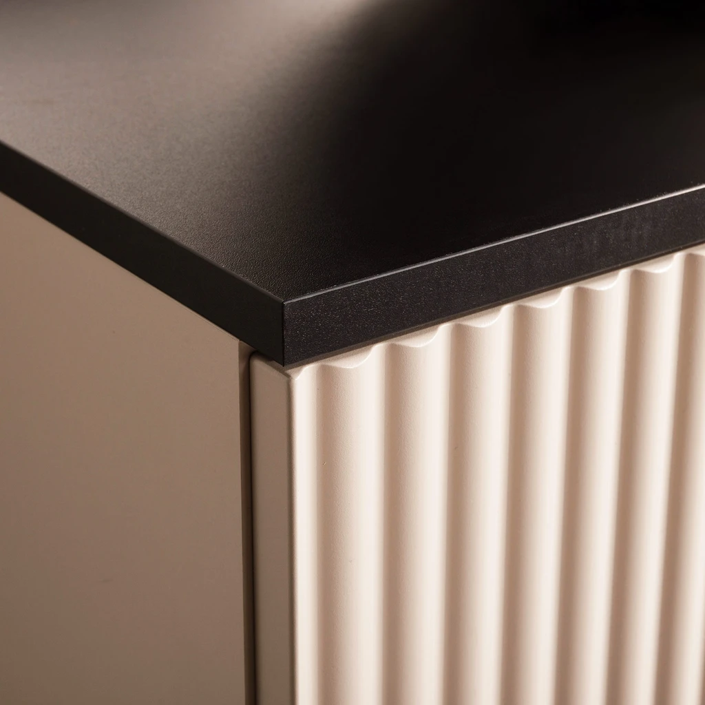 Doska pod umývadlo čierna matná 80 cm