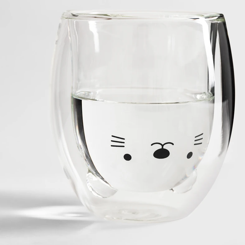 Sklenený pohár VYDRA s dvojitou stenou 280 ml