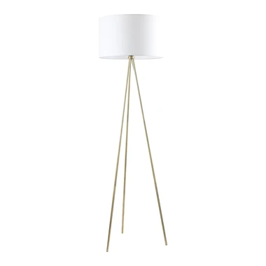 Trojnohá stojacia lampa CARA s bielym tienidlom