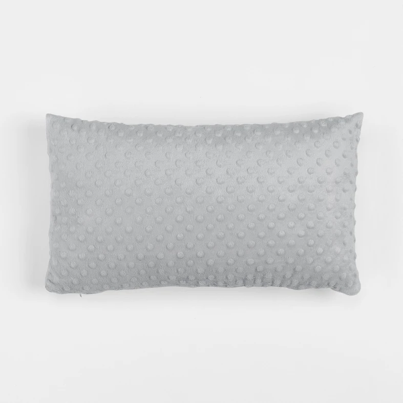 Vankúš minky sivý MILA 30 x 50 cm