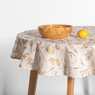 Obrus bavlnený okrúhly VENTUS 140 cm