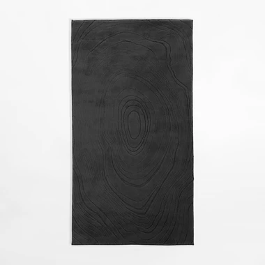 Moderný koberec ACTION, čierny, 80x150 cm