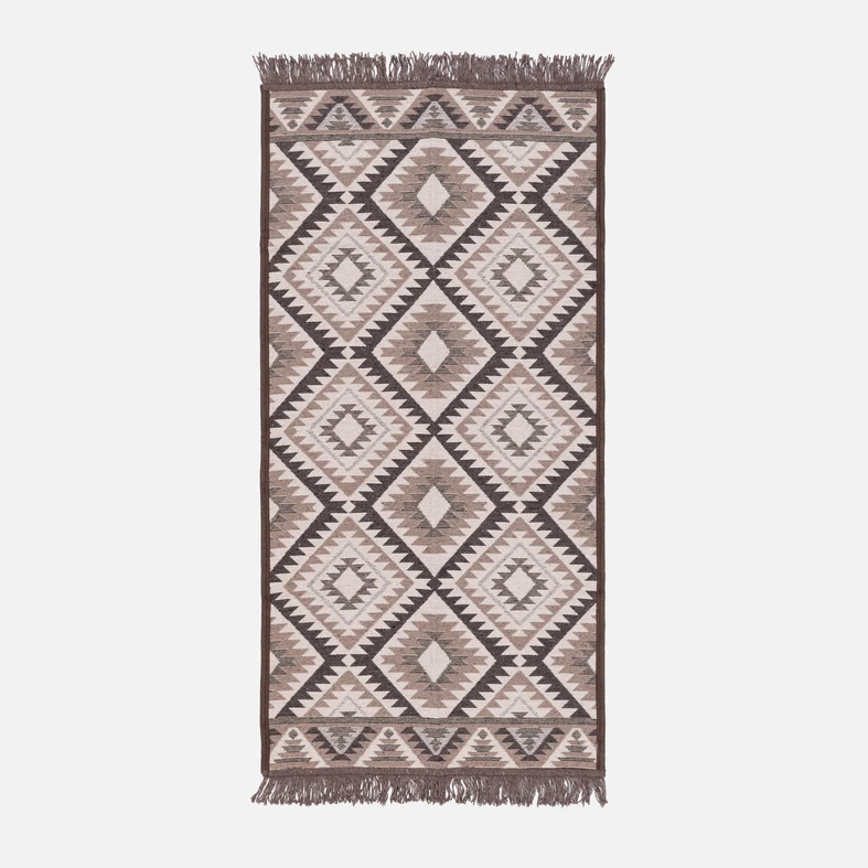 Béžový koberec v aztéckom vzore ALBORG 50x80 cm