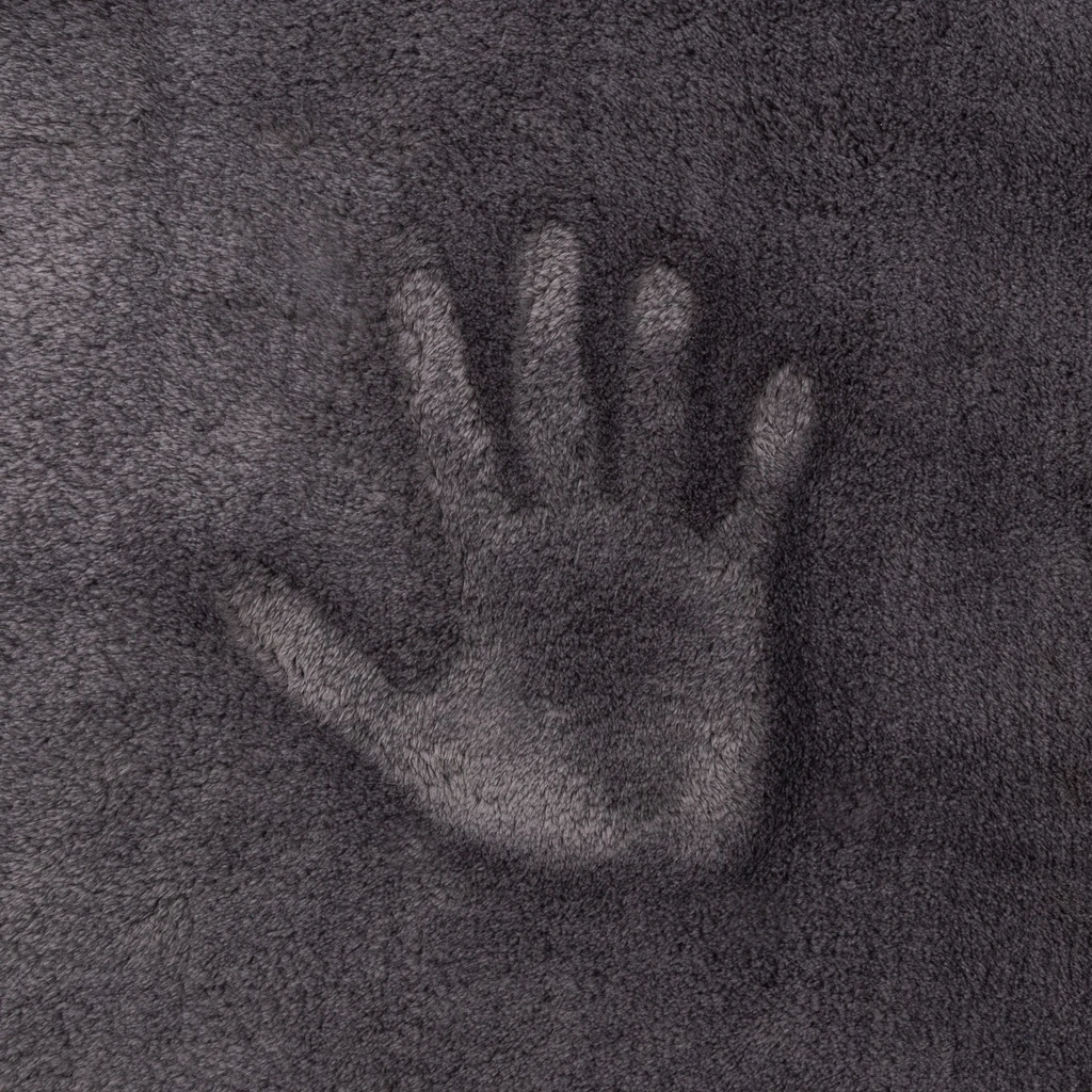 Koberec sivý kožušinka SITE 80 x 150 cm