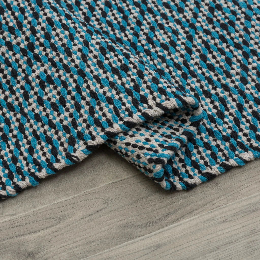 Tyrkysový koberec OREBO 50x80 cm