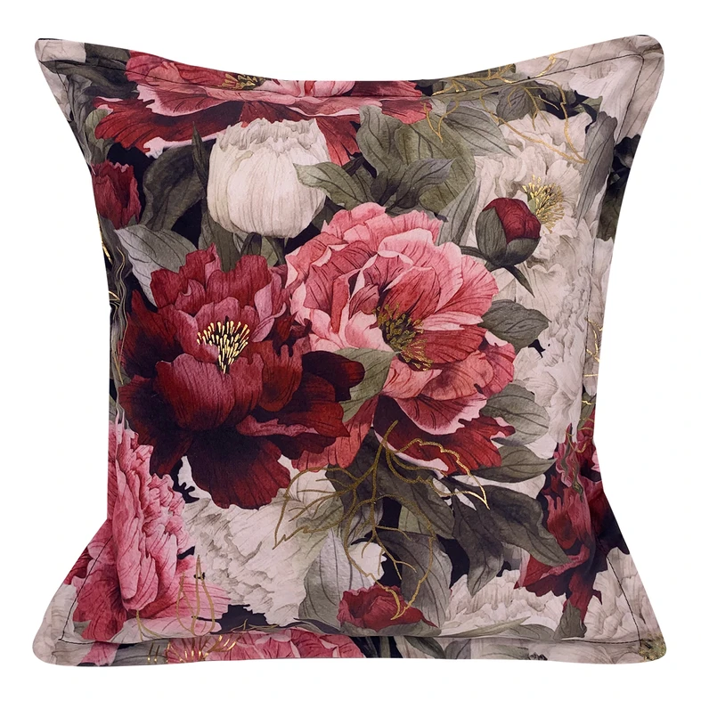 Ozdobná obliečka na vankúš s lemom ROSARIO 45 x 45 cm