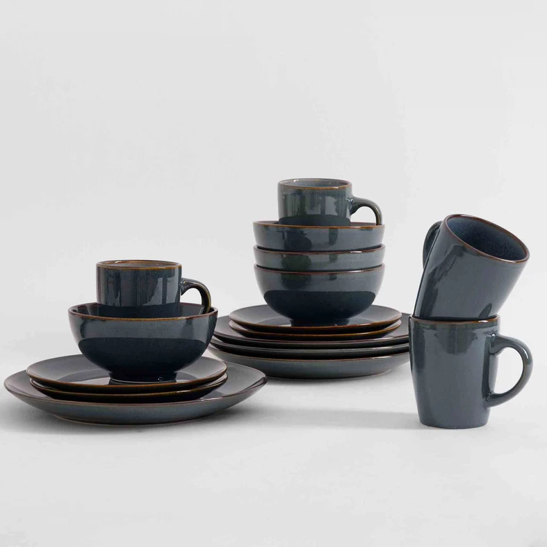 Jedálenská súprava MODAR BLUE, 16-dielna