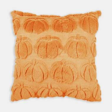 Dekoračná obliečka na vankúš tekvice oranžová 45x45 cm