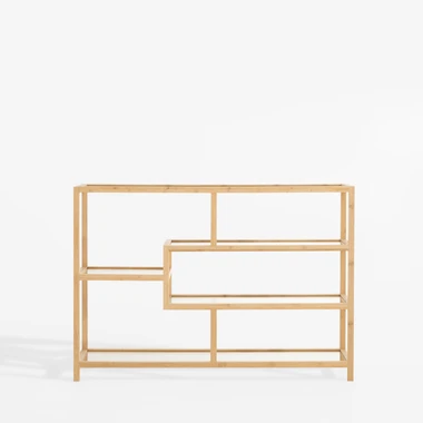 Knižnica z bambusového dreva HORO 79 cm