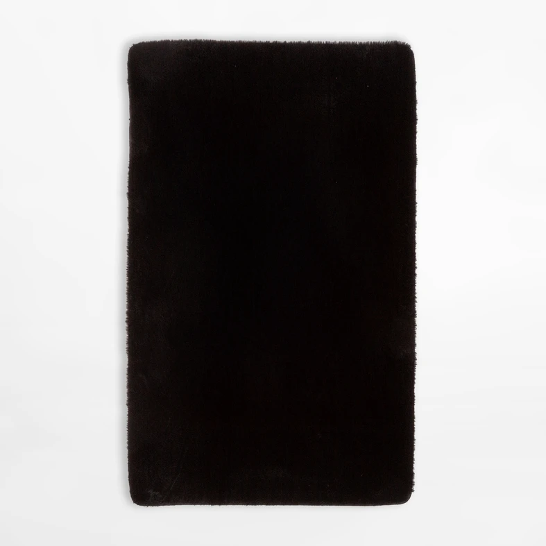 Moderný koberec RABBIT čierny, 120x160 cm