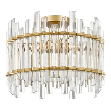 Zlatá stropná lampa glamour ALEXANDRIA